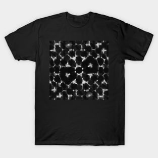 Black shibori kaleidoscope T-Shirt